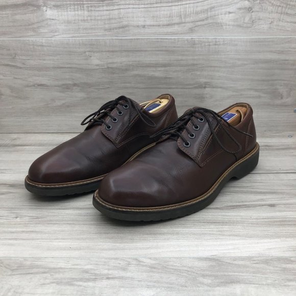Ecco Shoes Mens 8 Brown Leather Derby Oxford Lace Up main image 8